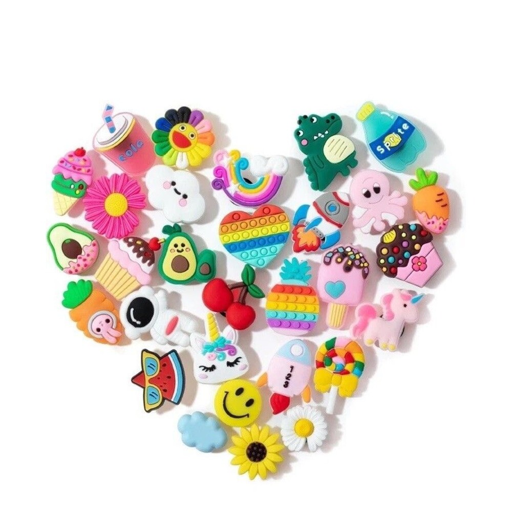 Mr. Pen- Charms, 30 Pcs, Unisex, Decoration Charms for Bracelet, Jackets, Purse